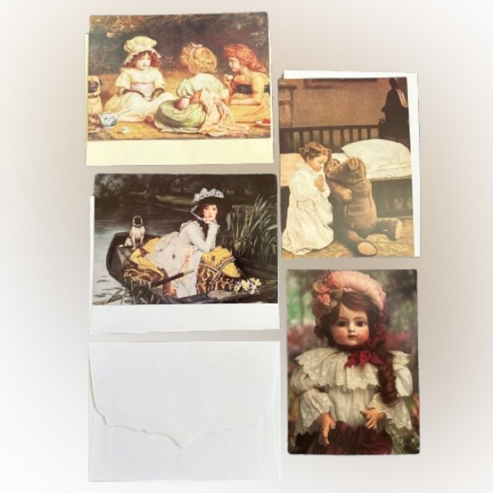 New 4 of different brand of Art Girl’s cards with envelopes.